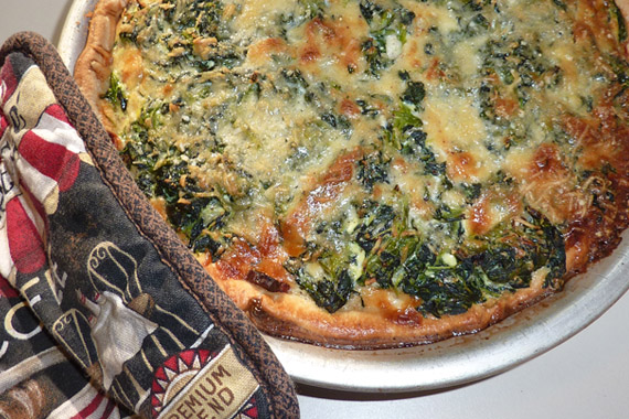 bacon spinach quiche